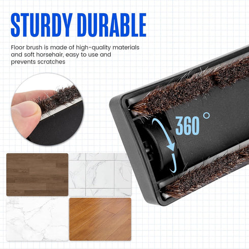 VOULLY 12" 1 1/4 inch(32mm) Attachments,360 Universal Vacuum Cleaner Floor Brush Attachments for Shark Vacuum Brush