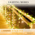 2 Pack 6.56 80LEDS KASZOO Ft Vine with Fairy Lights, Battery/USB Operated, Vine String Lights, Ivy Garlands with Fairy