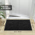 Yimobra Sturdy Door Mat, Heavy Duty Welcome Mats for Home Entrance, Weather Resistant Easy Clean (Black)