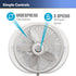 Lasko Oscillating Pedestal Fan, 18", Adjustable Height, 3 Speeds, for Home Office and College Dorm