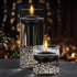 Mega Candles, 12 pcs Unscented Black Floating Candles, Hand Poured Wax, 3 Inch Diameter, Home Décor, Celebrations