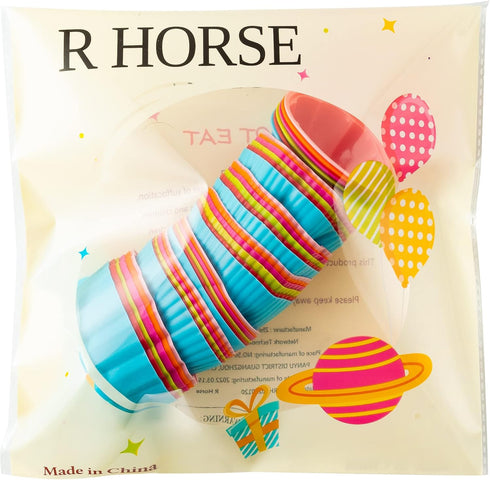 R HORSE 42 Pack Silicone Cupcake Molds, Multi Flower-Shaped Non-Stick Baking Cups, Washable Cake Cups Liners