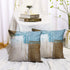 Set of 2 Decorative Pillow Case Throw Pillow Covers for Couch Indoor Bed 18 x 18 Inch, Blue Brown Abstract Art