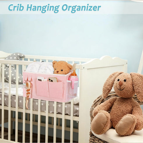 Loghot Bedside Caddy/Bedside Storage Bag Hanging Organizer for Bunk and Hospital Beds,Dorm Rooms Bed Rails,Can be