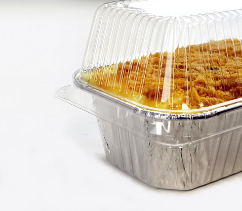 Disposable Mini Loaf Pans with Lids, 30 Pack Bakeware Set, 1lb Aluminum Foil Bread Pans for Baking and Storing