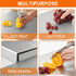 Julyxi 15x11 Inch L-Shaped Stainless Steel Cutting Board for Kitchen,Small Cutting Boards Non-Slip Dishwasher Safe