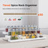 Expandable Spice Rack Organizer - 3 Tier Adjustable Cabinet Spice Organizer for Easy Visibility, White