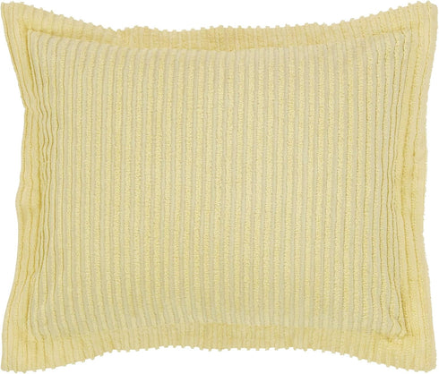 Better Trends Jullian Collection 100% Cotton Tufted Standard Sham in Bold Stripes Design (Yellow)