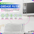 Microwave Filter Replacement, 5.78" x 12.91", Fits W10208631A Whirlpool, Aluminum Mesh Screen Grease Filter