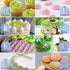 Piping Bags and Tips Set: 50Pcs Cake Decorating Supplies Kit with Icing Frosting Nozzles and Reusable Pastry Bags