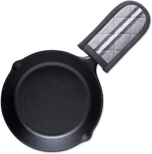DII Double Strip Chef Kitchen Cooking & Baking Collection, 3 Piece Pan Handle Set, Mineral Gray, 6x3