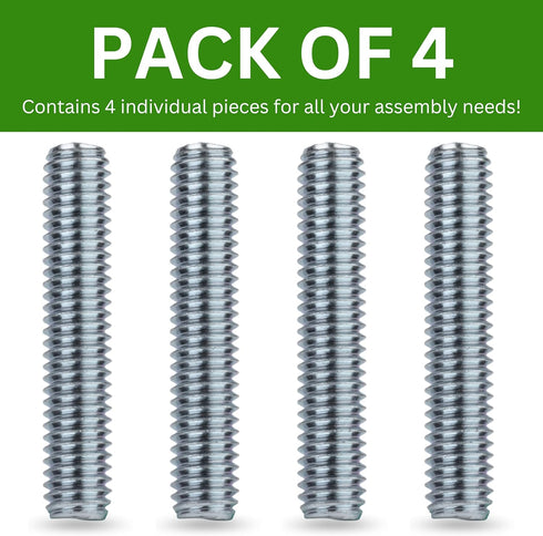 Spare Hardware Parts Bunk Bed Threaded Screw, Replacement for IKEA Part #100013/100014, Pack of 4