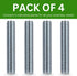 Spare Hardware Parts Bunk Bed Threaded Screw, Replacement for IKEA Part #100013/100014, Pack of 4