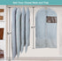 Dress Bags for Gowns - 65" Long Hanging Clothes Bags with Clear Windows, Foldable Garment Bag for Storage & Travel (2