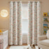 jinchan 95% 84 Inch Grommet Set 2 Nursery Curtains Blackout Pink Long Floral Curtains for Girls Room, Farmhouse Drapes