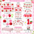 Set 1st RainMeadow Premium Berry First Birthday Decorations - Strawberry Birthday Decorations Girl with Banner