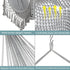 Hammock 330lbs, ChairMax Large Hanging Chair, Soft Cotton Rope Swing Chair with High Load-Bearing Metal Rod,Indoor