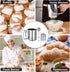 Flour Sifter Stainless Steel, 3 Cup Sifter for Baking, 3 in 1 with Powdered Sugar Shaker Duster