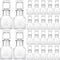 Chuangdi 24 Pcs Mini Glass Wine Bottles 1.7oz Glass Patron Bottles with Stopper