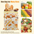 2 Pack Beeswax Bread Bags for Homemade Bread, Sourdough, Reusable Bread Bag XL Eco-Friendly Fresh Food Storage