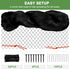 3/4' Bird Netting - Heavy Duty Nylon Net with Mesh for Garden Protection, Chicken Coop and Orchard