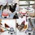 15" 5 Large Chicken Water Heater Base, Metal Heated Chicken Waterer Gallon, Freeze Proof Chickens Coop Winter Deicer