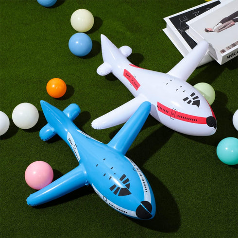 Gejoy 6 20 Inches Pieces Inflatable Airplanes Party Decoration Aircraft Inflates Plane Inflated Balloons Decor