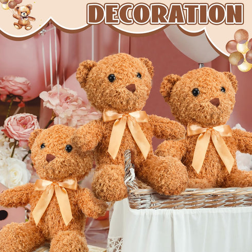 Seenelling 12 Sets Bear Blindfolded Diaper Changing Coed Baby Shower Games Kit Baby Dolls Bears Diapers for Bridal