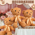 Seenelling 12 Sets Bear Blindfolded Diaper Changing Coed Baby Shower Games Kit Baby Dolls Bears Diapers for Bridal