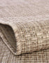 Unique Loom Heathered Indoor/Outdoor Flatweave Area Rug, 2' 2" x 3' 7", Beige/Ivory