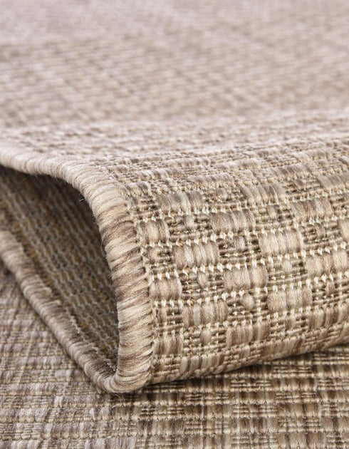Unique Loom Collection Casual Transitional Solid Heathered Area Rug (2' x 3' 1" Rectangle, Beige/Ivory) Indoor/Outdoor