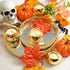 24 Homemory Pcs Gold Votive Candle Holders, Round Mercury Glass Candle Holder, Tealight Candle Holders for Table