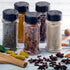6 3 Oz TUZAZO Pcs Spice Bottles Plastic Seasoning Containers, Clear Plastic Spice Jars with Shaker Lids Empty for Spice