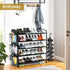 Housen Solutions 5 Tier Shoe Rack for Closet, Metal Organizer with Storage for 20-25 Pairs, Front Door Entrance,