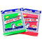 HMI 8 pcs Asian Exfoliating Bath Washcloth - Red & Green