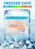 24 Reusable Food Storage Bags, BPA FREE (8 Gallon Bags + 8 Leakproof Sandwich Bags + 8 Snack Bags) Extra Thick