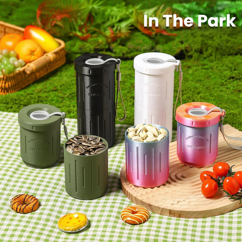 FIYEMNI 3D Sunflower Seed Spit Cup, with Seed Storage & Shell Disposal. Printed Portable Pistachios Snack Nut Bowl Cup