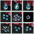 QIKAIDE 370 Pcs Crystal Suncatcher Kits Hanging Chandelier Crystals Prisms Parts Rainbow Maker Pendants for Stained