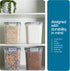 Flour Sugar Storage Containers (5.3L/4pk), Large Food Storage Containers with Lids Airtight for Kitchen Pantry
