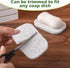 Jerphen 4pcs Jephen Soap Lifting Pads for Soap Dish,Bars soap Holder for Shower Kitchen Bathroom Travel Hotel Cleaning