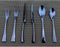 Flatware Set - 18/10 Stainless Steel Mirror Polished Blue Cutlery, 6 Piece Service for 1