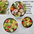 P&P CHEF Set of 5 Stainless Steel Mixing Bowls with Black Lids, Nesting Salad Mix Bowl for Mixing, 4.6, 3, 1.5, 1, 0.7