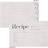 Rustic Vintage Floral Recipe Cards: 48 Cards, 4x6 inches, Beige-Grey, Water-Resistant and Double-Sided