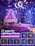 15 Music+15 Films+315 360+Remote+1200mah Carousel Night Light for Kids, Colors Star Projector for Kids Night Light