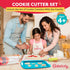 Set 24 4+ Baketivity Cookie Cutter for Kids, Assorted Cookie Cutters of Basic Shapes, Seasonal, and Holiday Themes