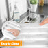 Bellsal Bamboo Silverware Drawer Organizer, 7 Slot Utensil Holder with Grooved Dividers for Kitchen and Office
