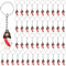 Sumind 48 Pcs Jesus Toys Figurine - Christian Keychain Jesus Doll Bulk Classic Christian Rings for Christ