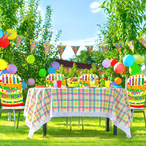 Fancy Land 2 PCS Birthday Chair Cover for Classroom, Happy Birthday Seat Cover for Kids Party Decorations