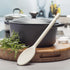 Zeal Scratch Non-Stick Cooking Spoon, Silicone, Cream, 30 cm