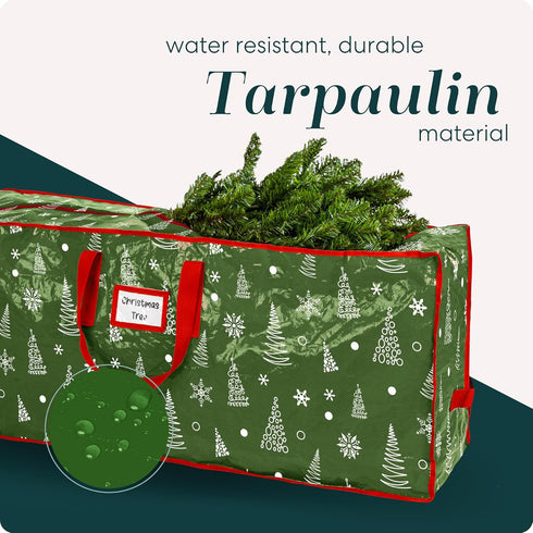 Handy Laundry Christmas Tree Storage Bag, Zippered Bag for 9 Foot Artificial Xmas Holiday Tree, Waterproof